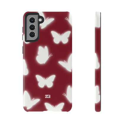 Butterflies in Red Wine Samsung Galaxy Case