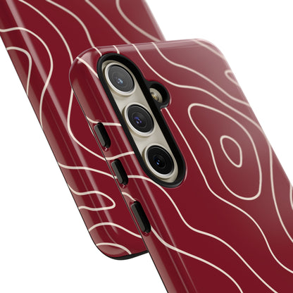 Minimalist in Red Wine Samsung Galaxy Case