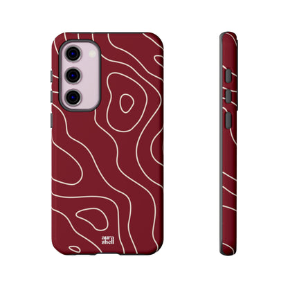 Minimalist in Red Wine Samsung Galaxy Case