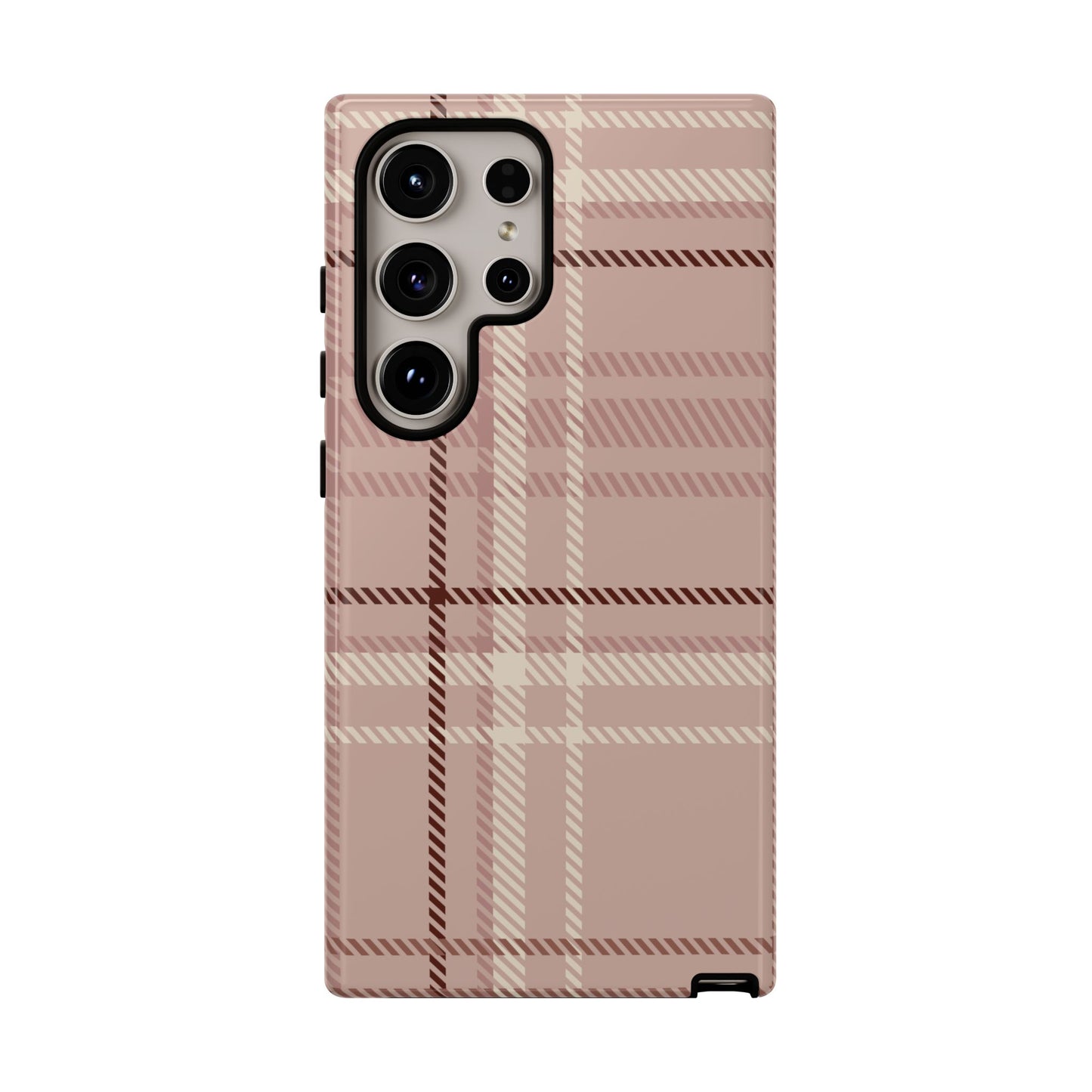 Plaid in Vanilla Iced Latte Samsung Galaxy Case