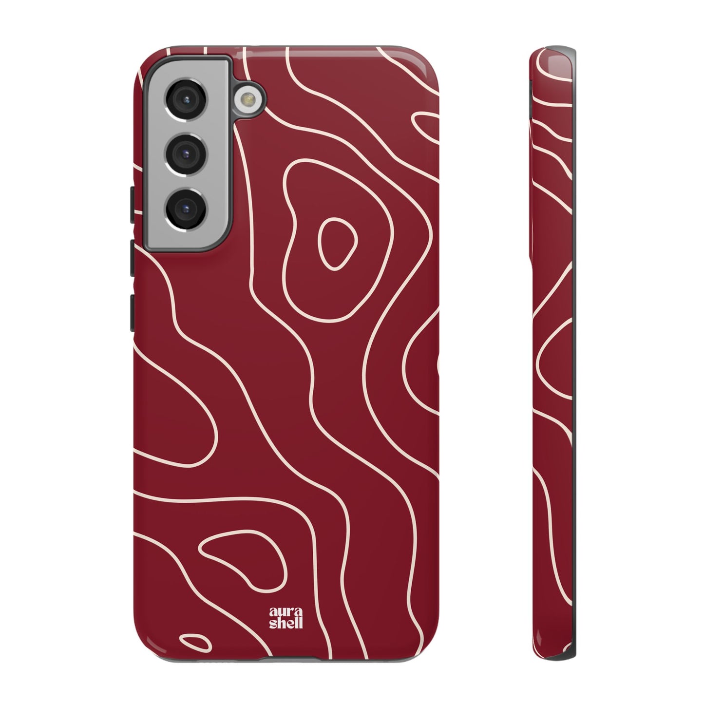 Minimalist in Red Wine Samsung Galaxy Case