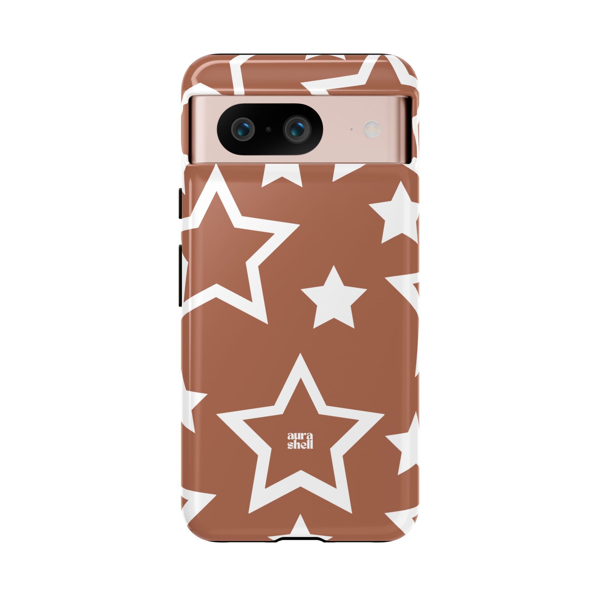 Stars in Terracotta Google Pixel Case - Aura Shell