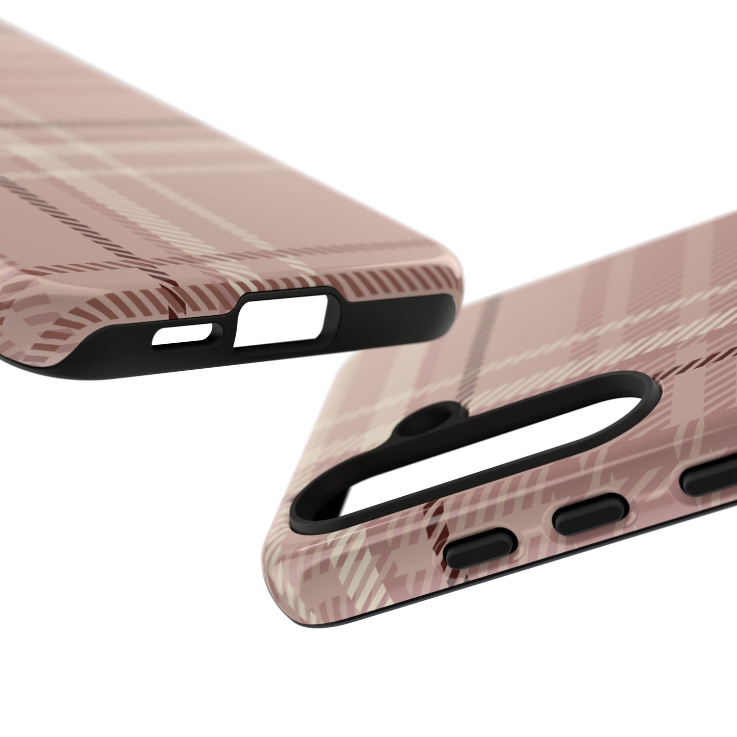 Plaid in Vanilla Iced Latte Samsung Galaxy Case