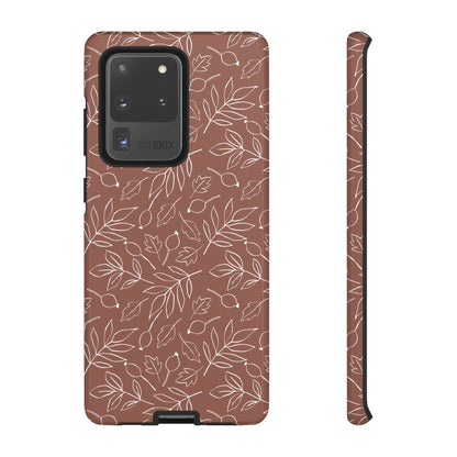 Falling Leaves in Hazelnut Mocha Samsung Galaxy Case