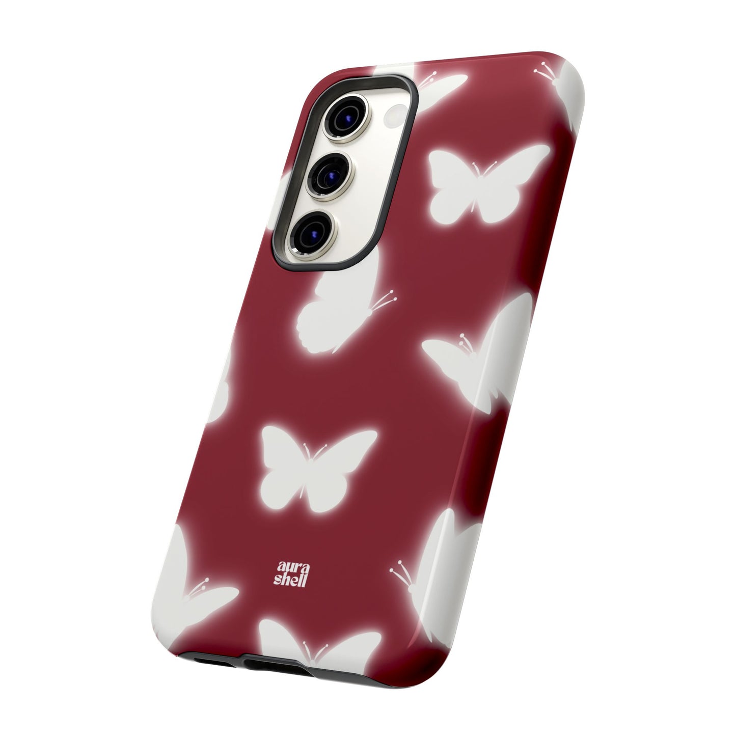 Butterflies in Red Wine Samsung Galaxy Case