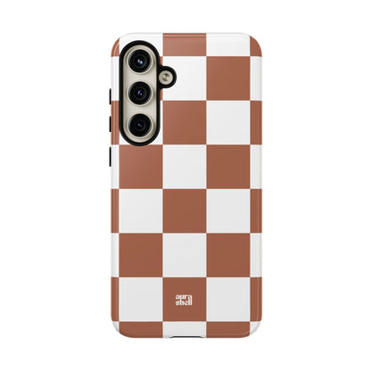 Checkers in Terracotta Samsung Galaxy Case