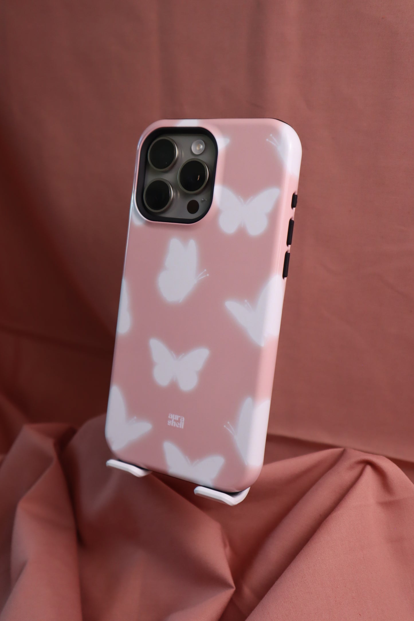 Butterflies in Blush iPhone Case - Aura Shell