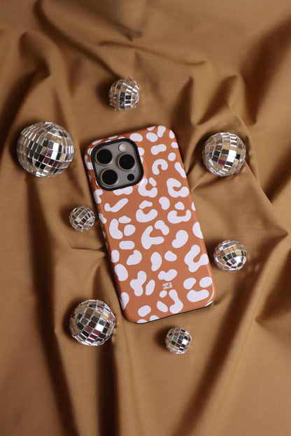 Cheetah Girl in Terracotta iPhone Case - Aura Shell