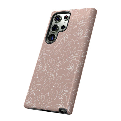 Falling Leaves in Vanilla Iced Latte Samsung Galaxy Case