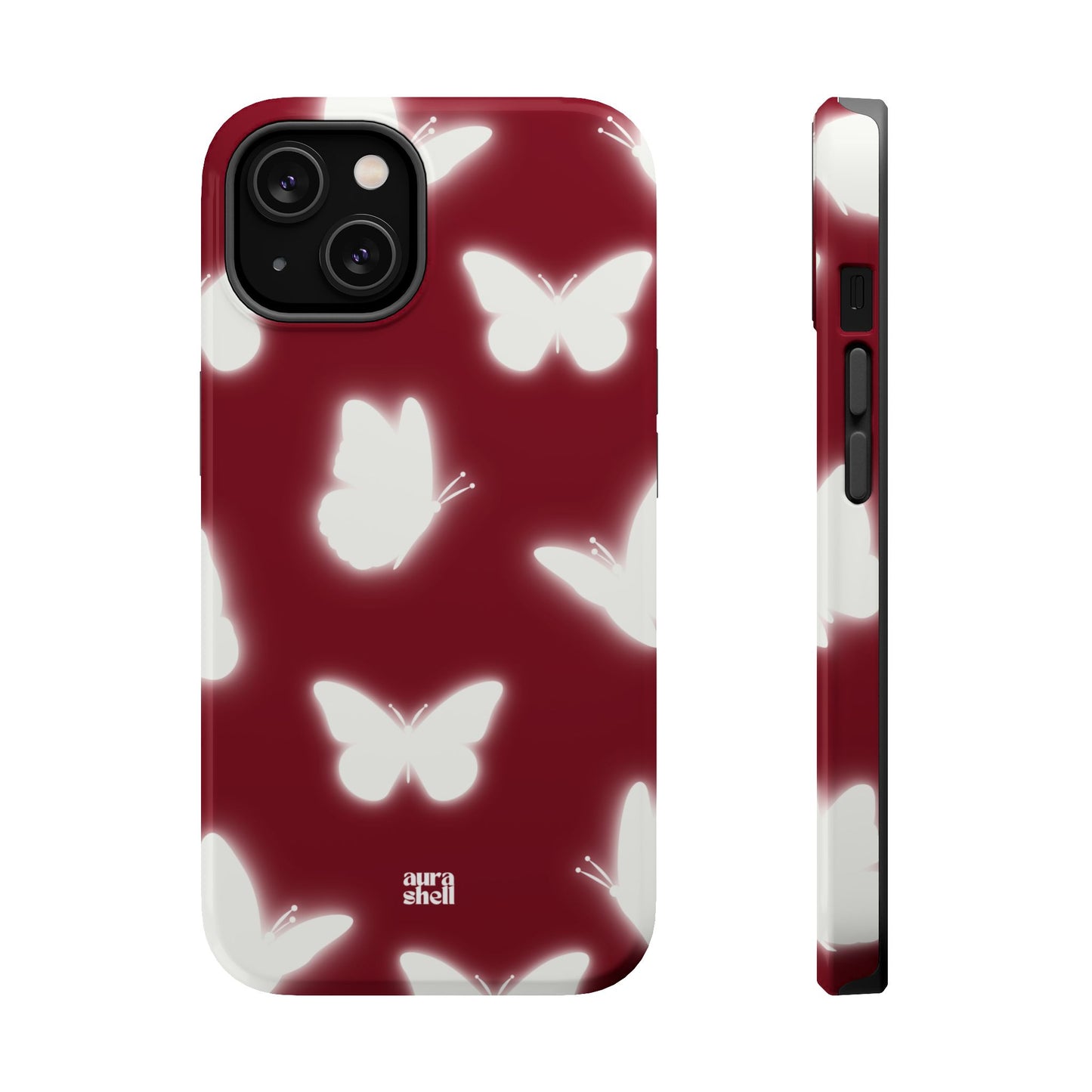 Shop Aura Shell Dual Layer Protective Cute Glossy Finish iPhone Case