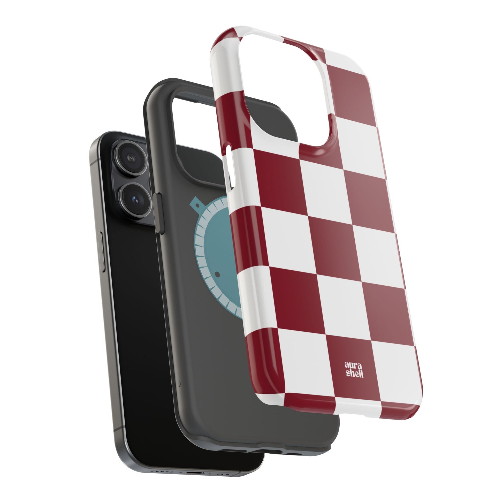 Shop Aura Shell Dual Layer Protective Cute Glossy Finish iPhone Case