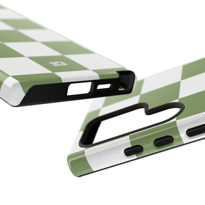 Checkers in Matcha Samsung Galaxy Case