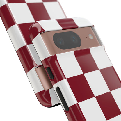 Checkers in Red Wine Google Pixel Case