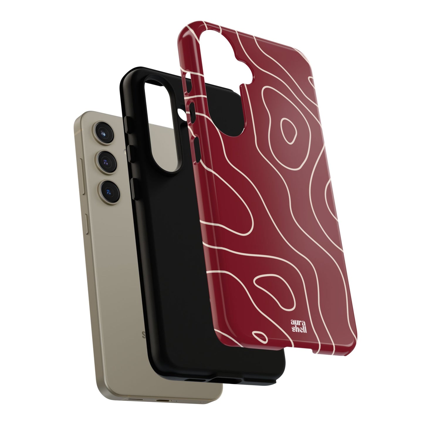 Minimalist in Red Wine Samsung Galaxy Case