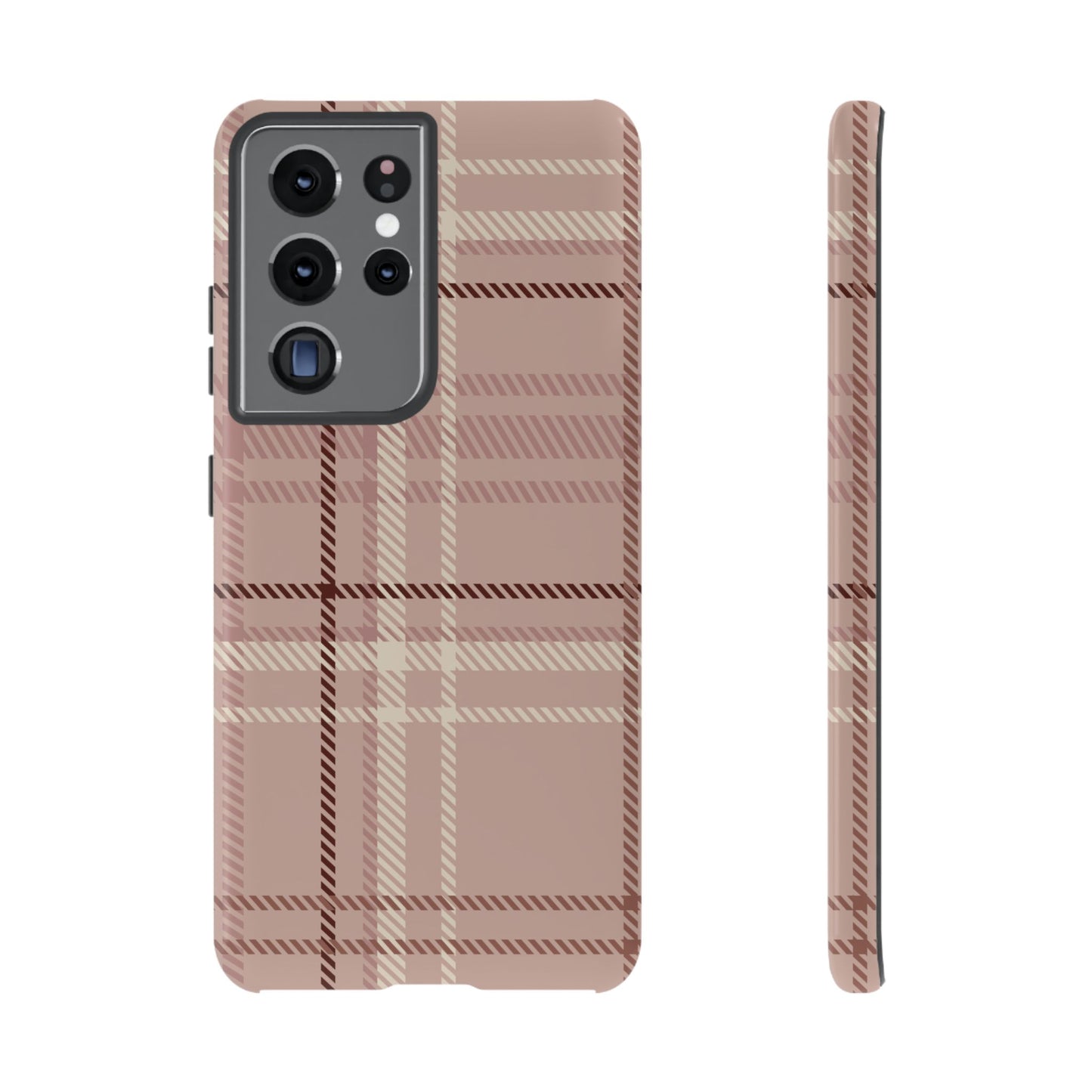 Plaid in Vanilla Iced Latte Samsung Galaxy Case