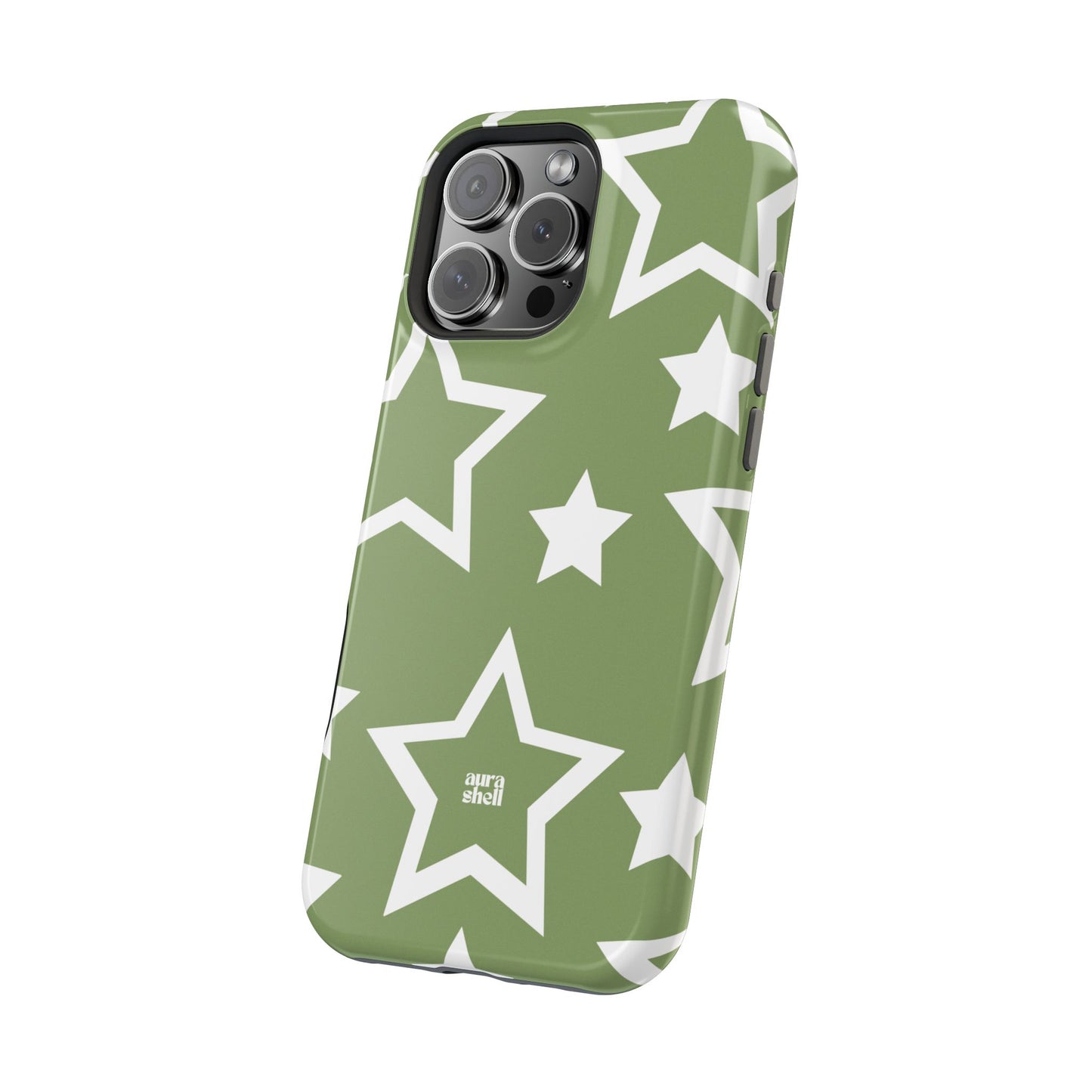 Stars in Matcha iPhone Case - Aura Shell