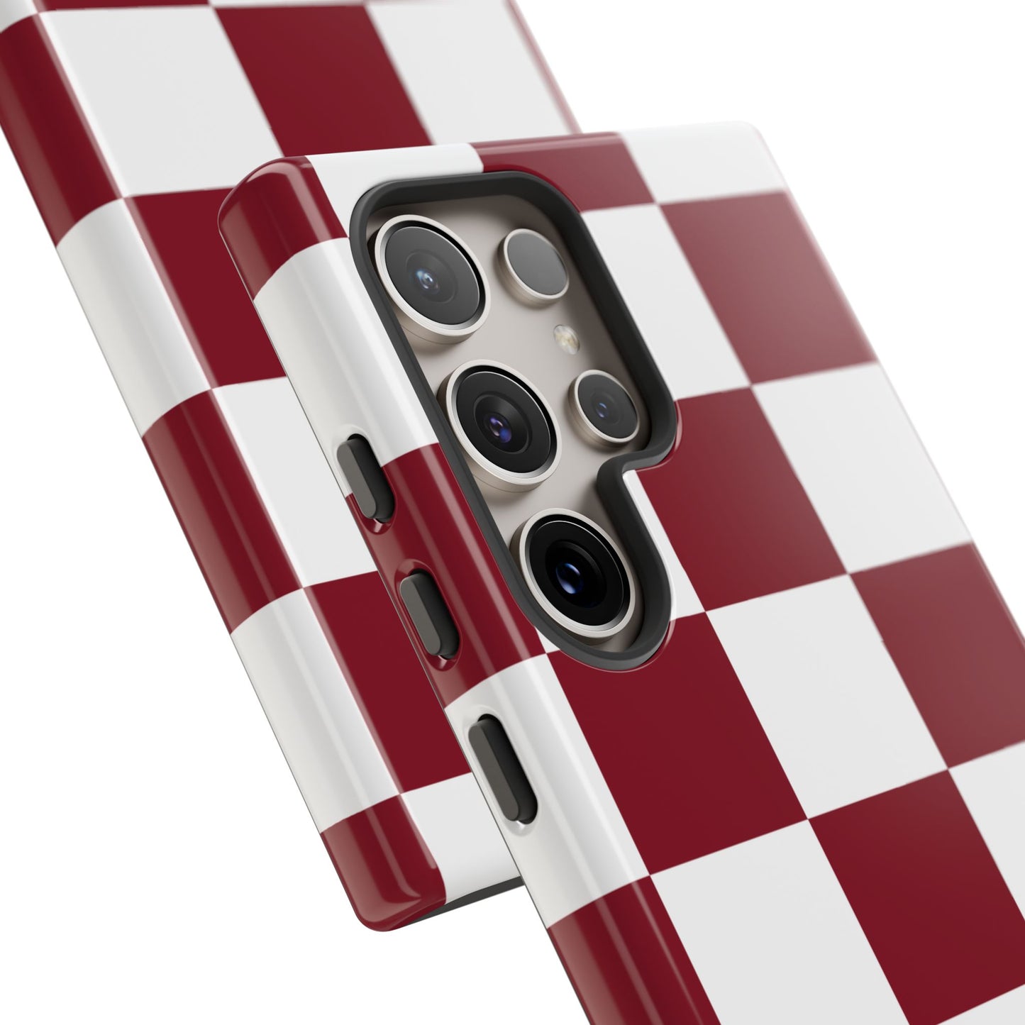 Checkers in Red Wine Samsung Galaxy Case