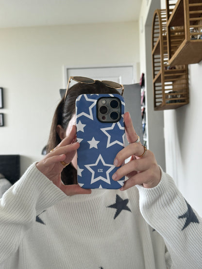 Stars in Denim iPhone Case - Aura Shell