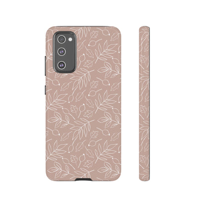 Falling Leaves in Vanilla Iced Latte Samsung Galaxy Case