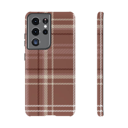 Plaid in Hazelnut Mocha Samsung Galaxy Case