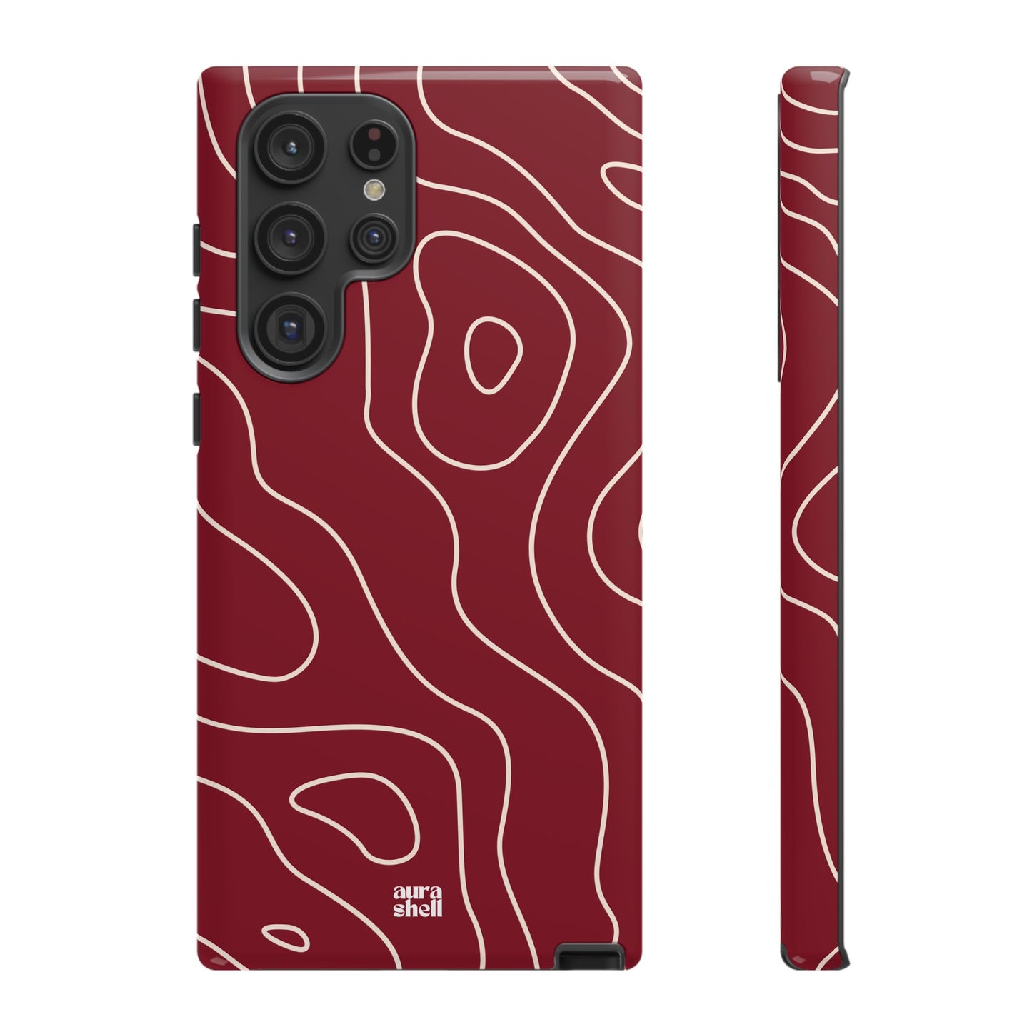 Minimalist in Red Wine Samsung Galaxy Case