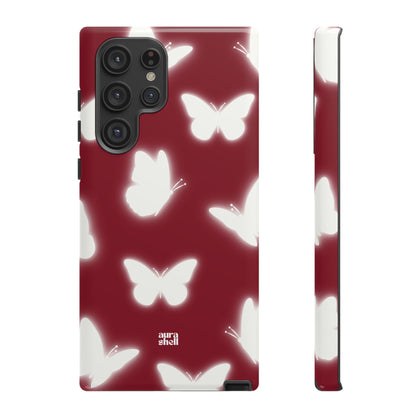 Butterflies in Red Wine Samsung Galaxy Case