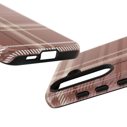 Plaid in Hazelnut Mocha Samsung Galaxy Case