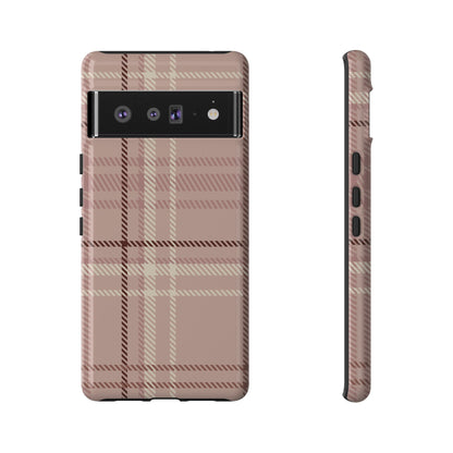 Plaid in Vanilla Iced Latte Google Pixel Case