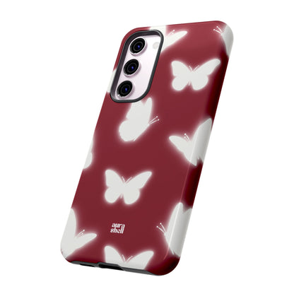 Butterflies in Red Wine Samsung Galaxy Case