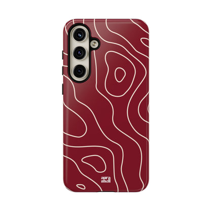 Minimalist in Red Wine Samsung Galaxy Case