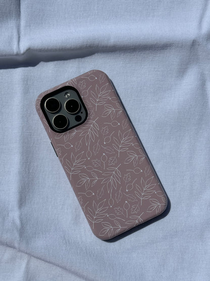 Falling Leaves in Vanilla Iced Latte iPhone Case - Aura Shell