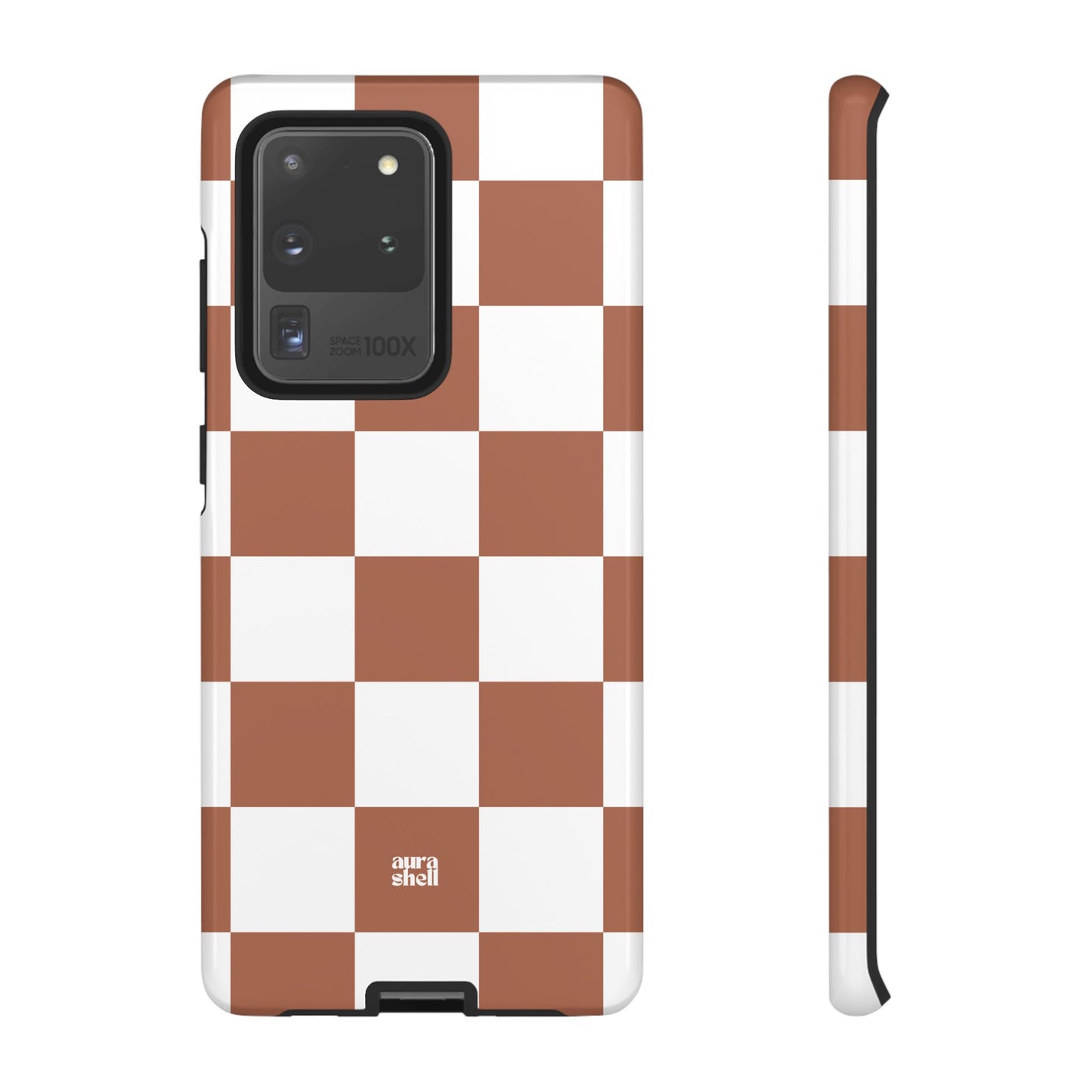 Checkers in Terracotta Samsung Galaxy Case