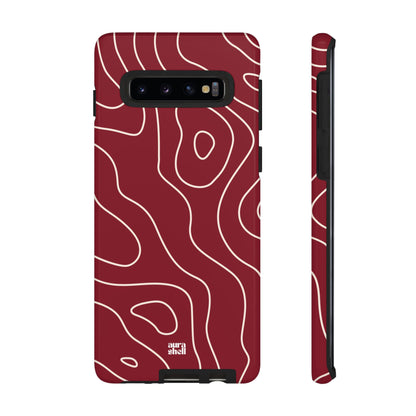 Minimalist in Red Wine Samsung Galaxy Case