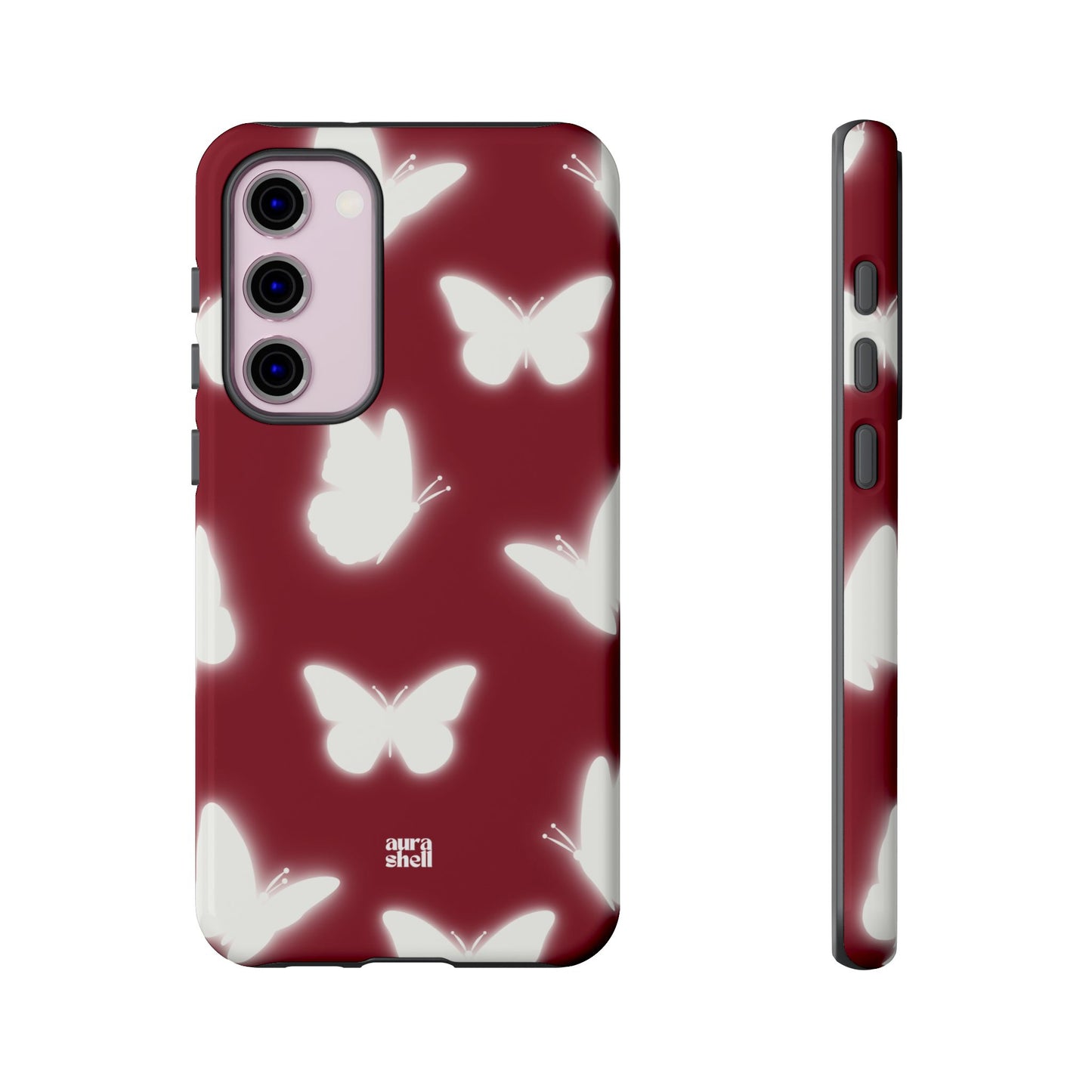 Butterflies in Red Wine Samsung Galaxy Case