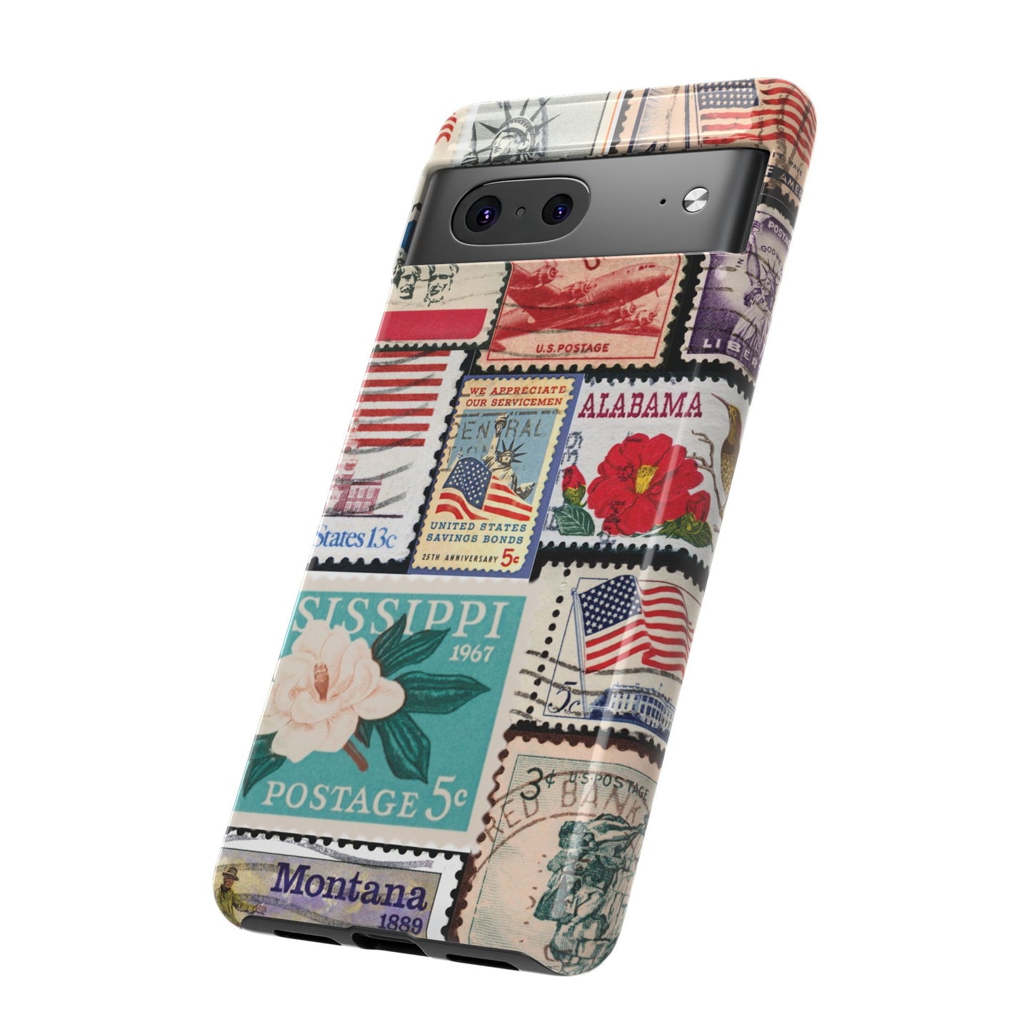 US Stamp Collection Google Pixel Case