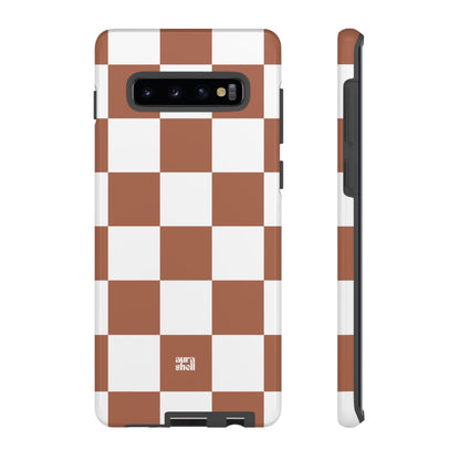 Checkers in Terracotta Samsung Galaxy Case