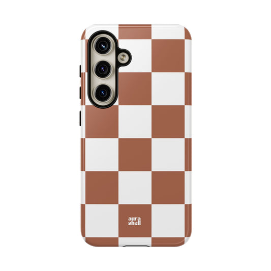 Checkers in Terracotta Samsung Galaxy Case