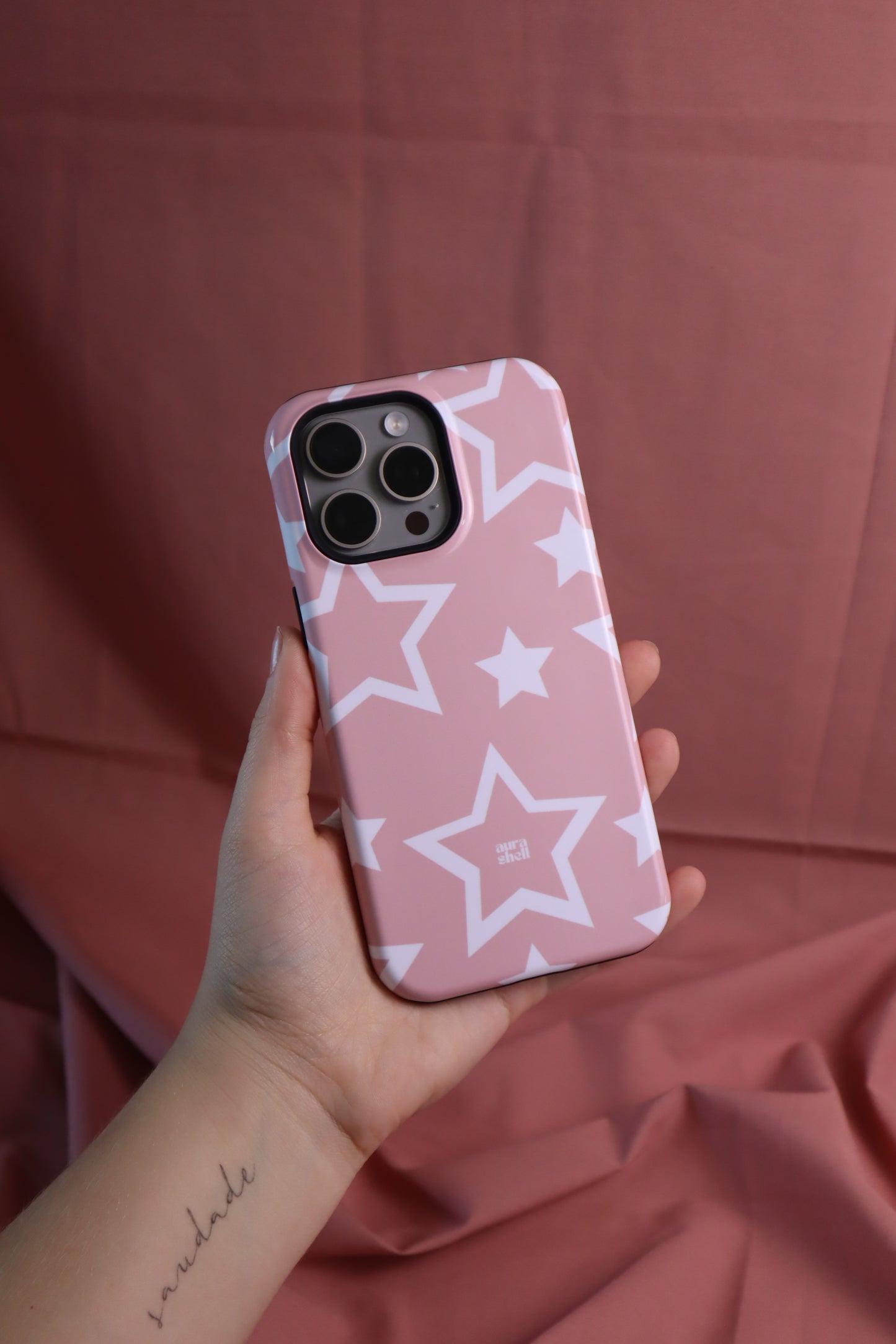 Stars in Blush iPhone Case - Aura Shell