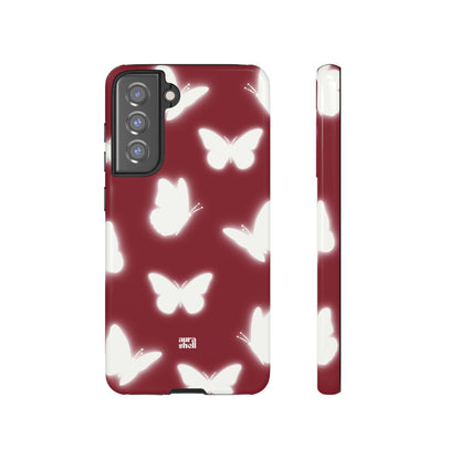 Butterflies in Red Wine Samsung Galaxy Case