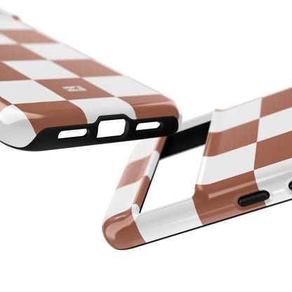 Checkers in Terracotta Google Pixel Case