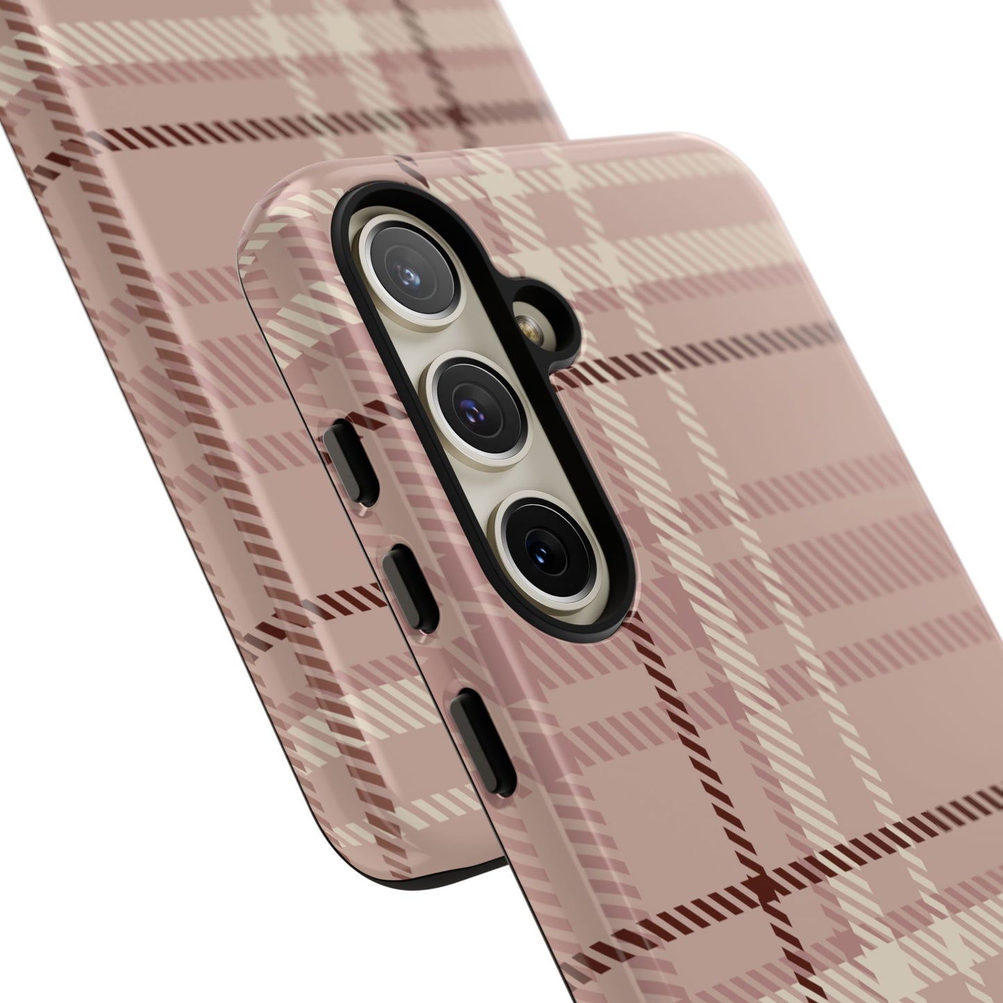 Plaid in Vanilla Iced Latte Samsung Galaxy Case