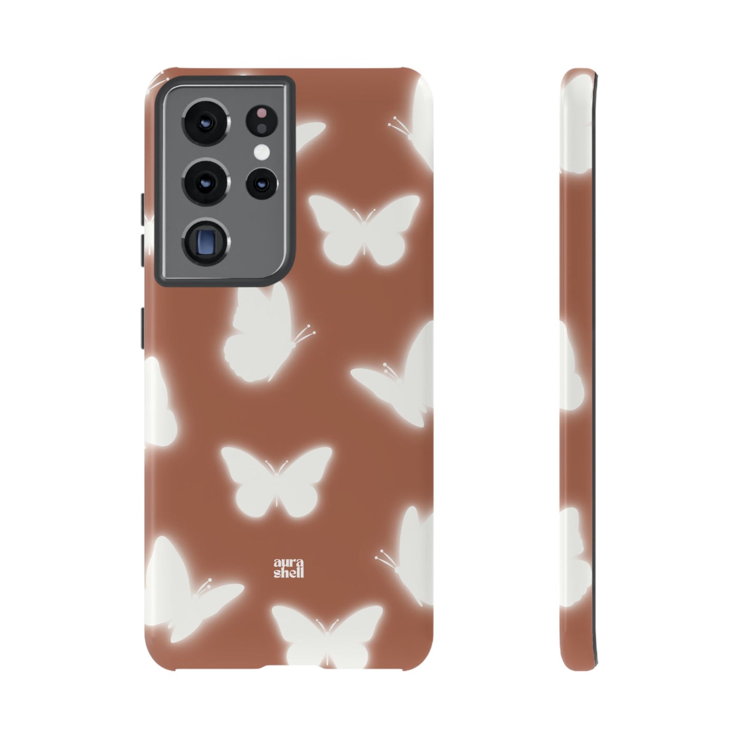 Butterflies in Terracotta Samsung Galaxy Case