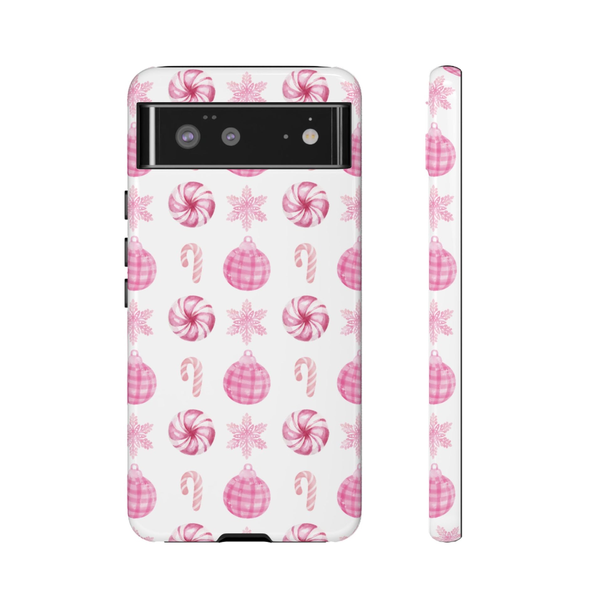 Pink Christmas Google Pixel Case - Aura Shell