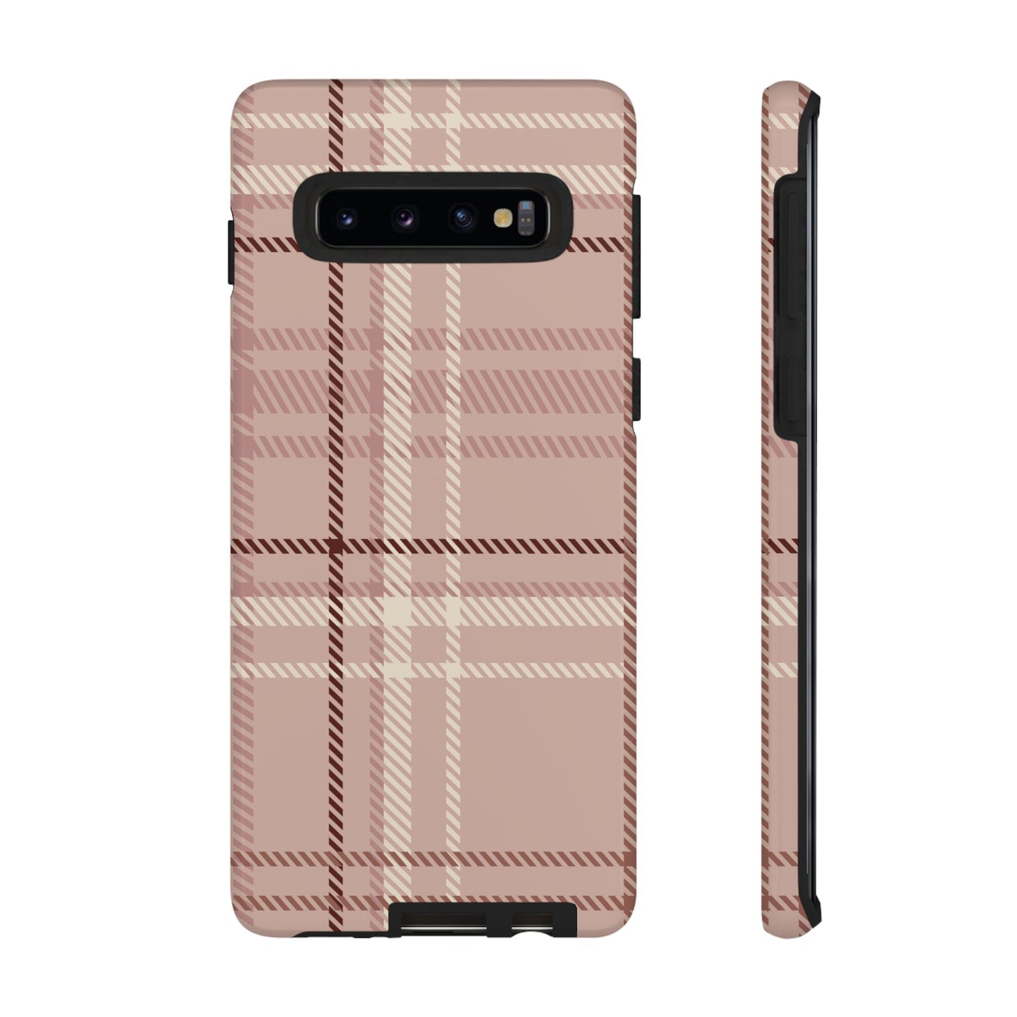 Plaid in Vanilla Iced Latte Samsung Galaxy Case