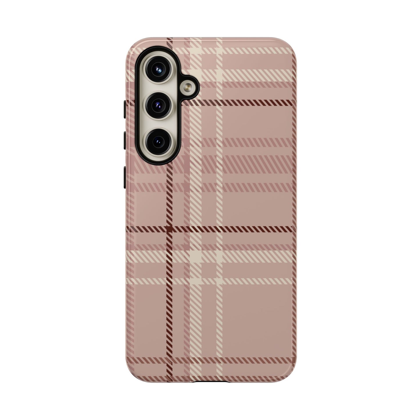 Plaid in Vanilla Iced Latte Samsung Galaxy Case