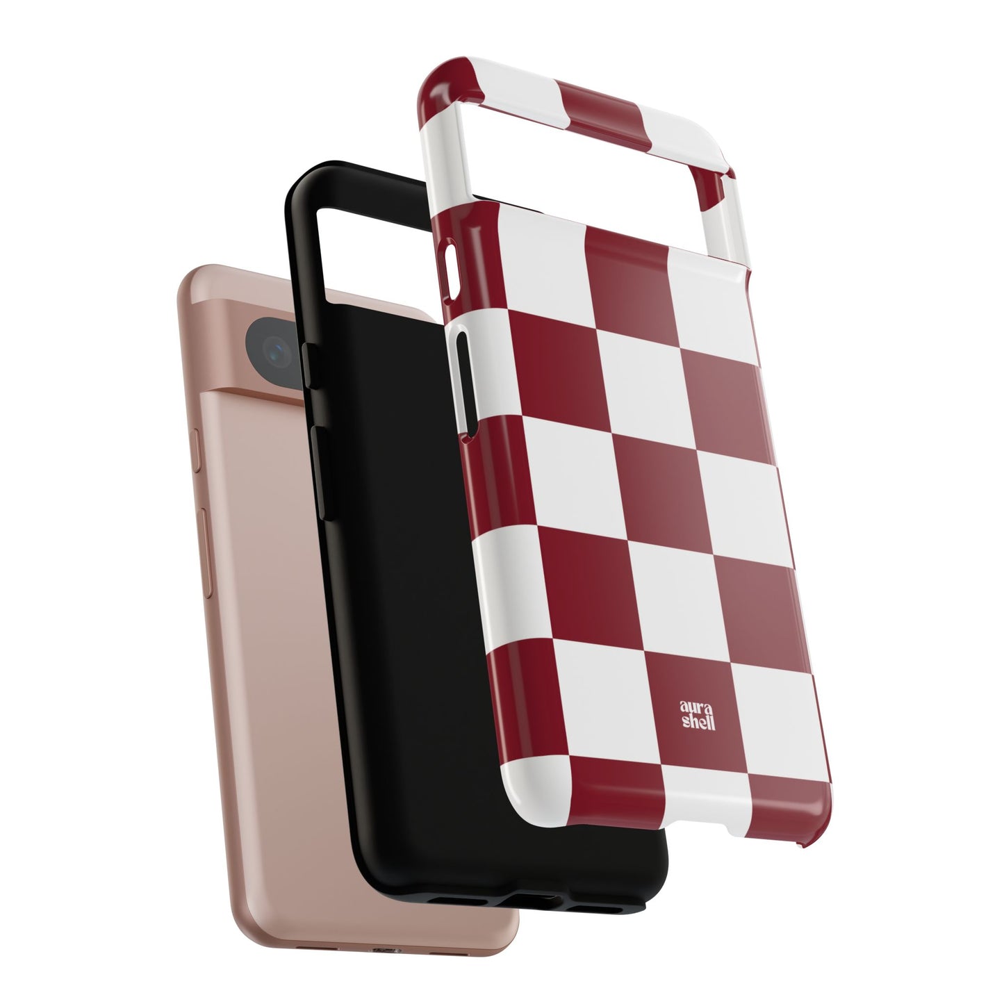 Checkers in Red Wine Google Pixel Case