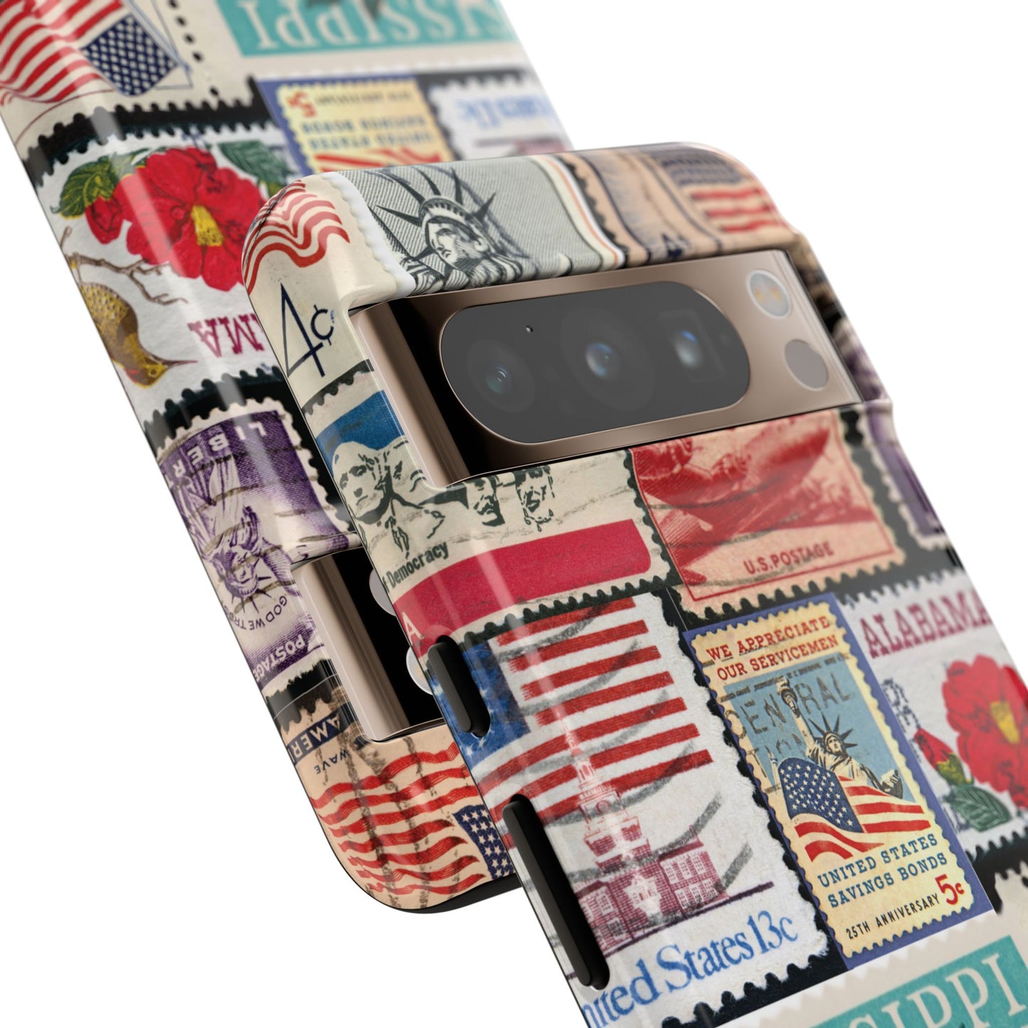 US Stamp Collection Google Pixel Case