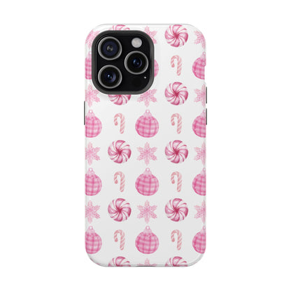 Pink Christmas iPhone Case - Aura Shell