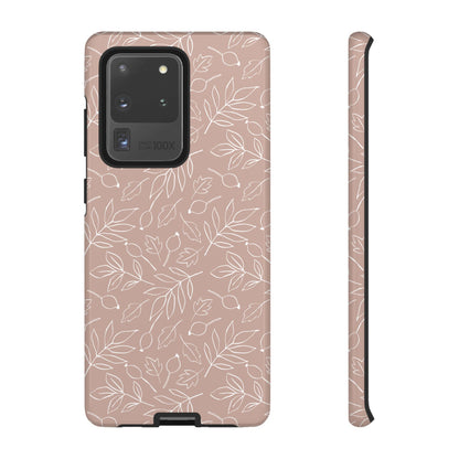 Falling Leaves in Vanilla Iced Latte Samsung Galaxy Case