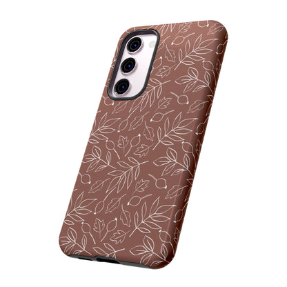 Falling Leaves in Hazelnut Mocha Samsung Galaxy Case